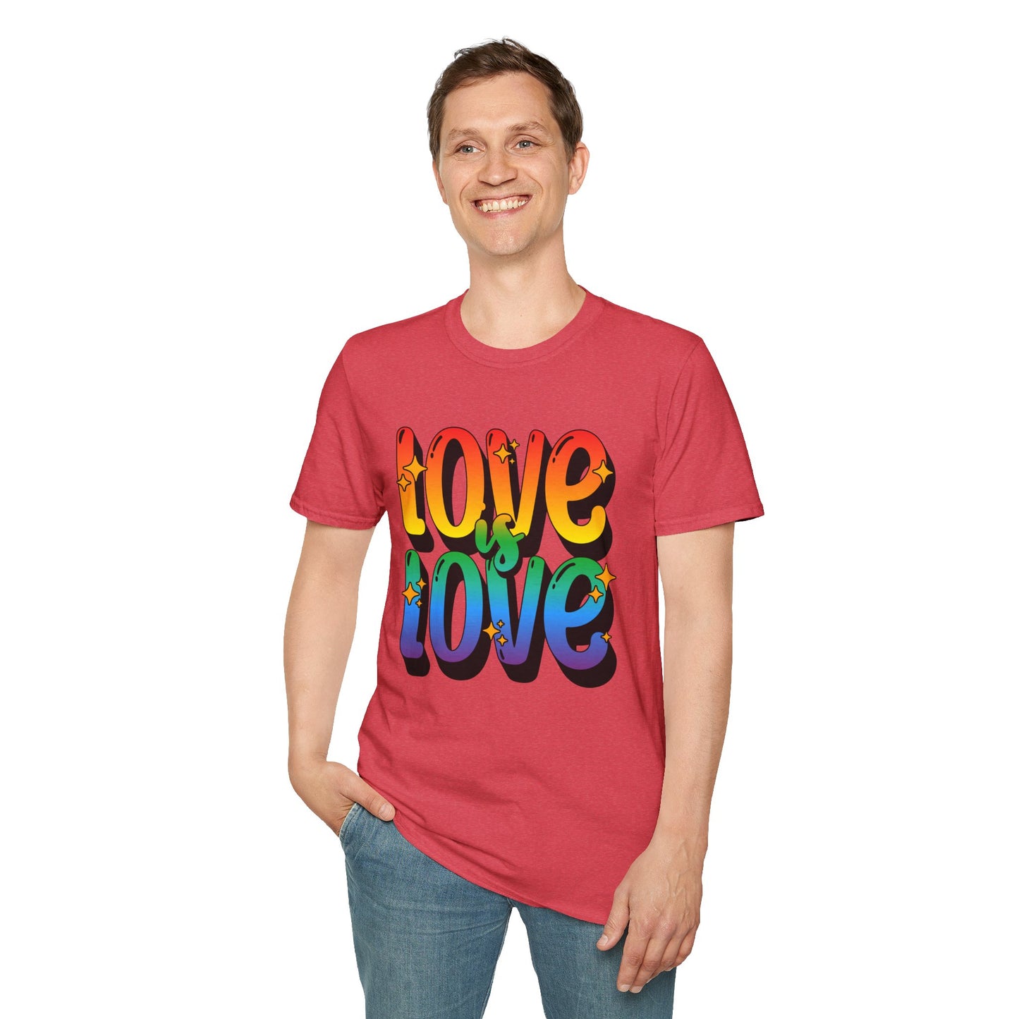 Love is Love Rainbow Unisex Graphic T-Shirt