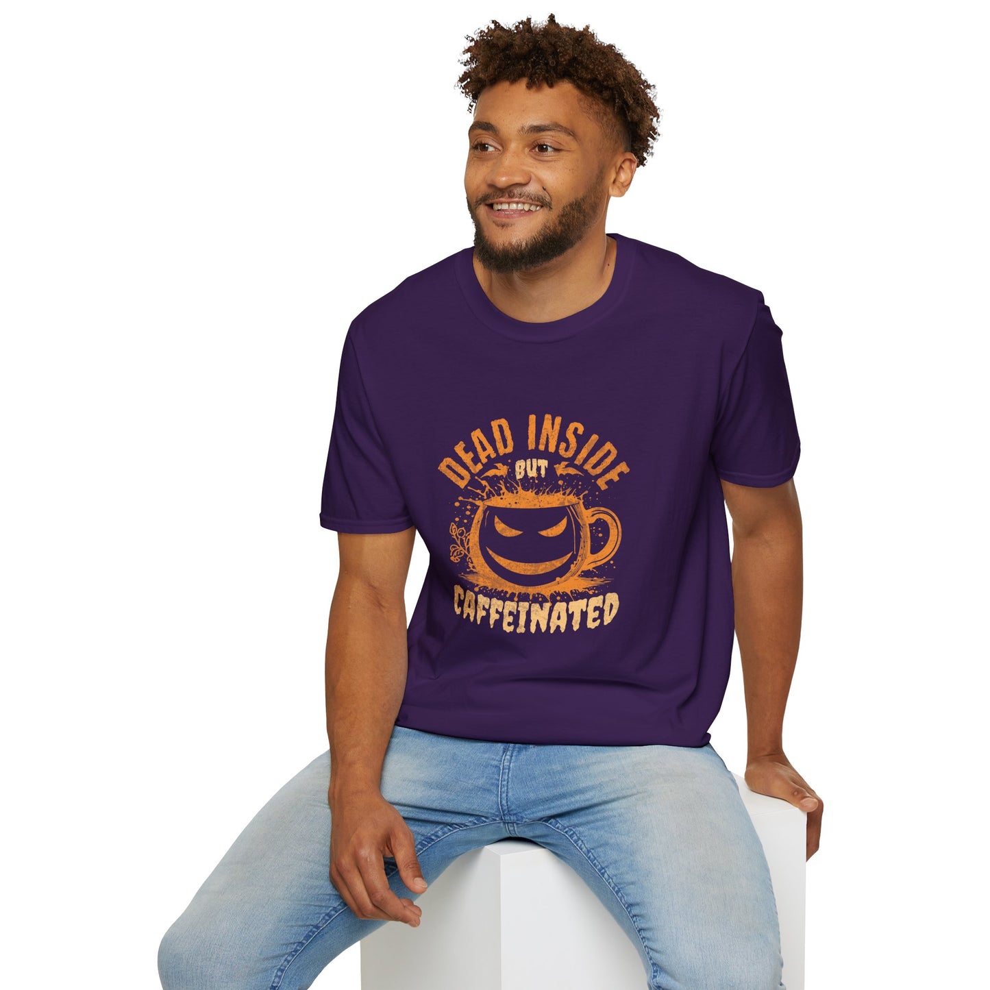Dead Inside But Caffeinated Unisex Graphic T-Shirt