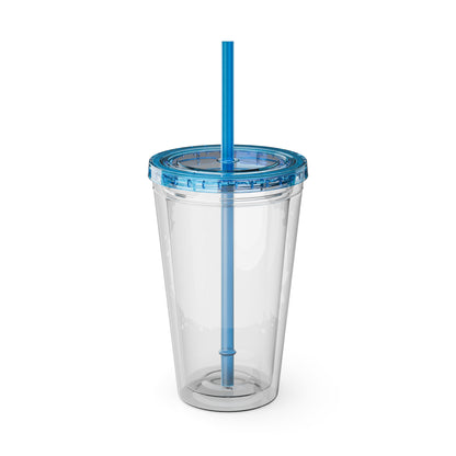 Bloom Without Apology 16oz. Insulated Tumbler with Straw