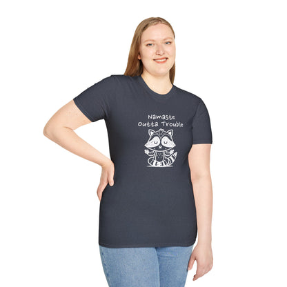 Namaste Outta Trouble Unisex Graphic T-Shirt