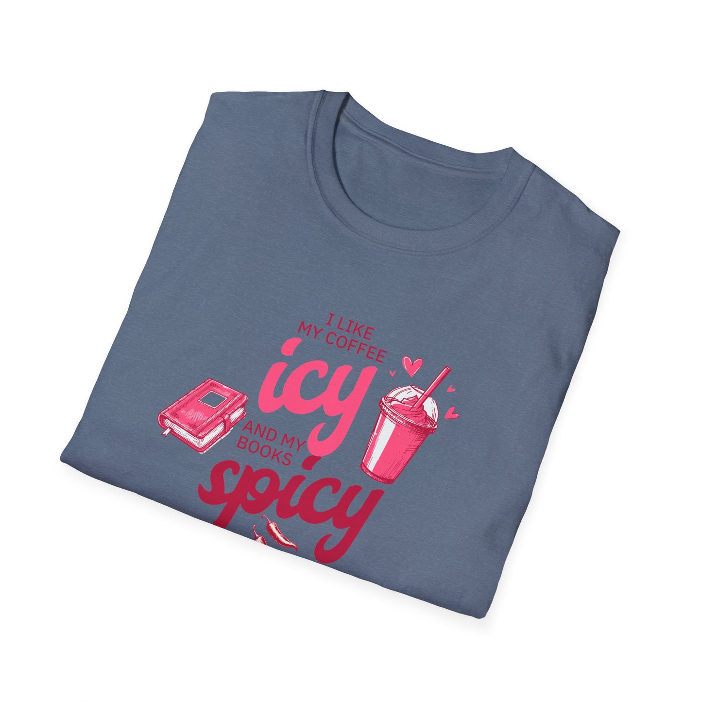 Icy Coffee & Spicy Book Lover Unisex T-Shirt