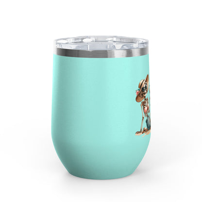 Pick Something Fun Skeleton 12oz Insulated Wine Cup