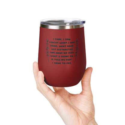 Scatterbrain 12oz Insulated Wine Tumbler