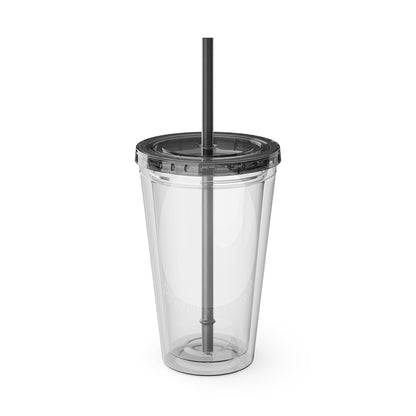 No Thanks It's Way Too Peopley Out There 16oz. Insulated Tumbler with Straw