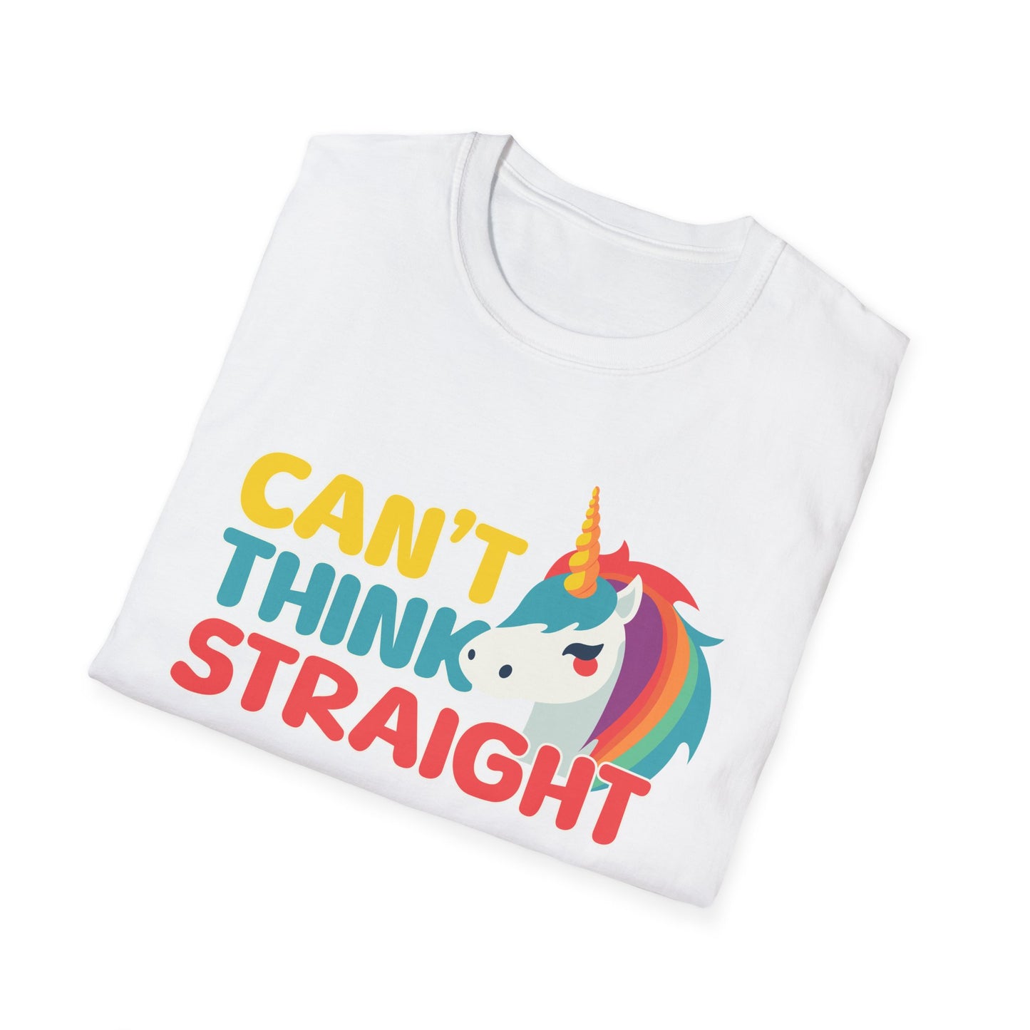 Unicorn Can't Think Straight Unisex Graphic T-Shirt