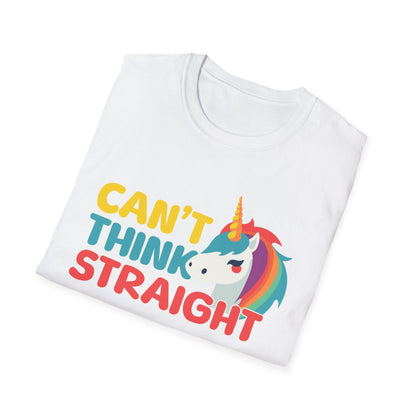 Unicorn Can't Think Straight Unisex Graphic T-Shirt