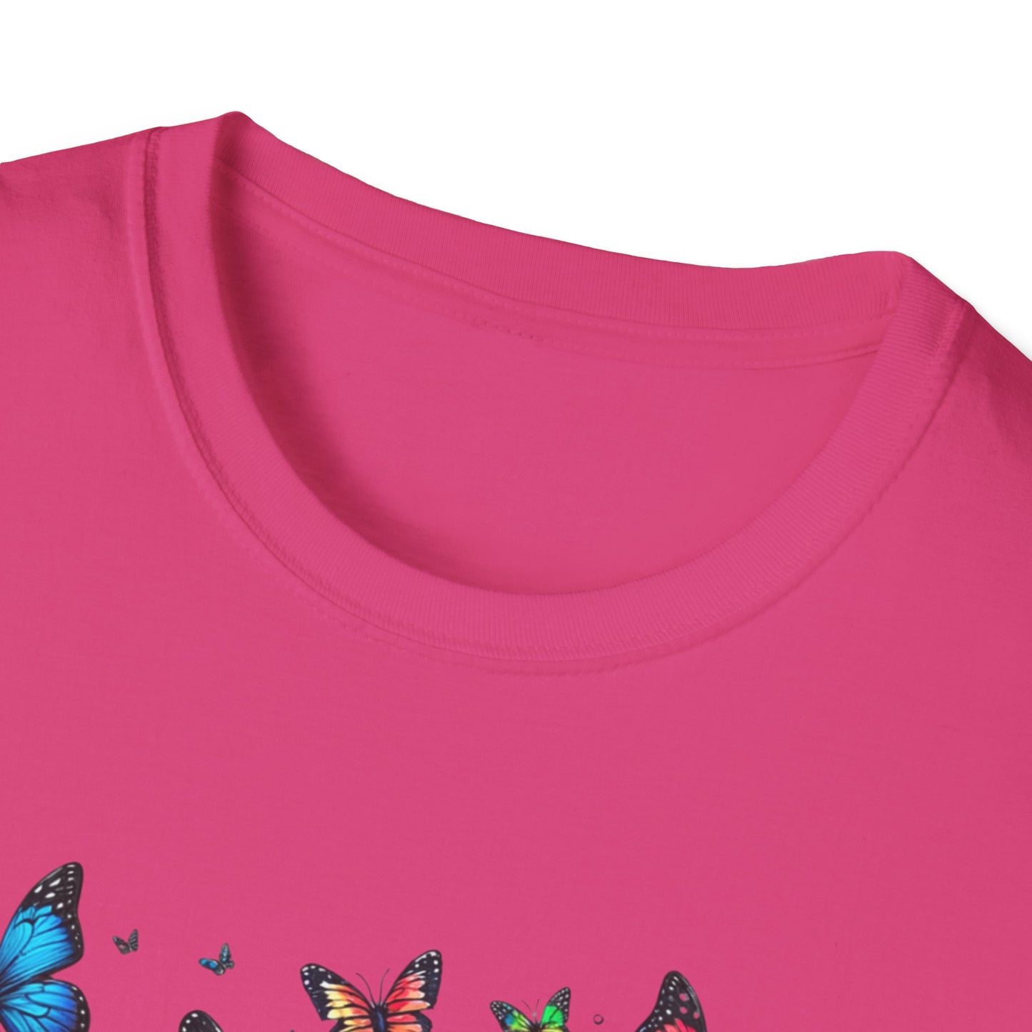 Colorful Butterfly Cluster Unisex Graphic T-Shirt