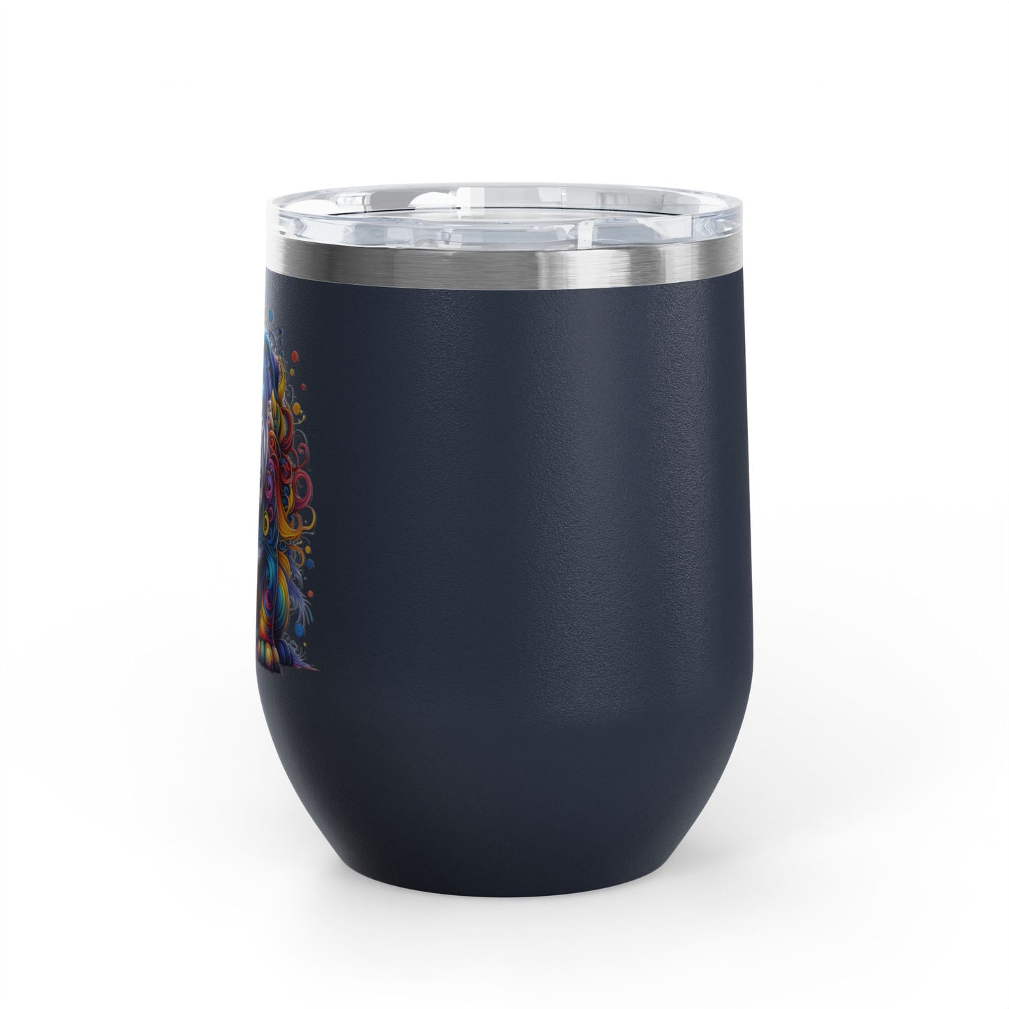 Colorful Bulldog 12oz. Insulated Wine Tumbler
