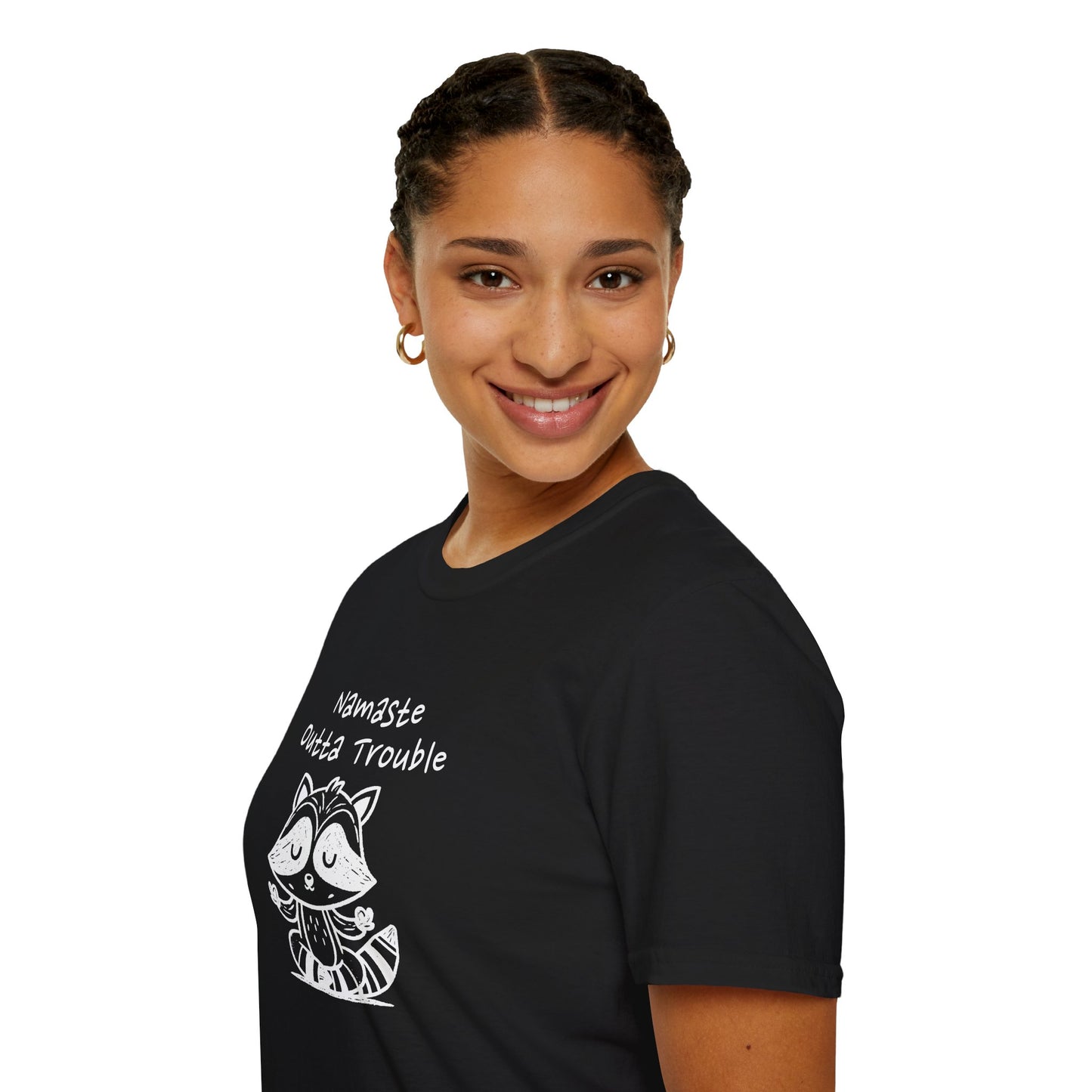 Namaste Outta Trouble Unisex Graphic T-Shirt