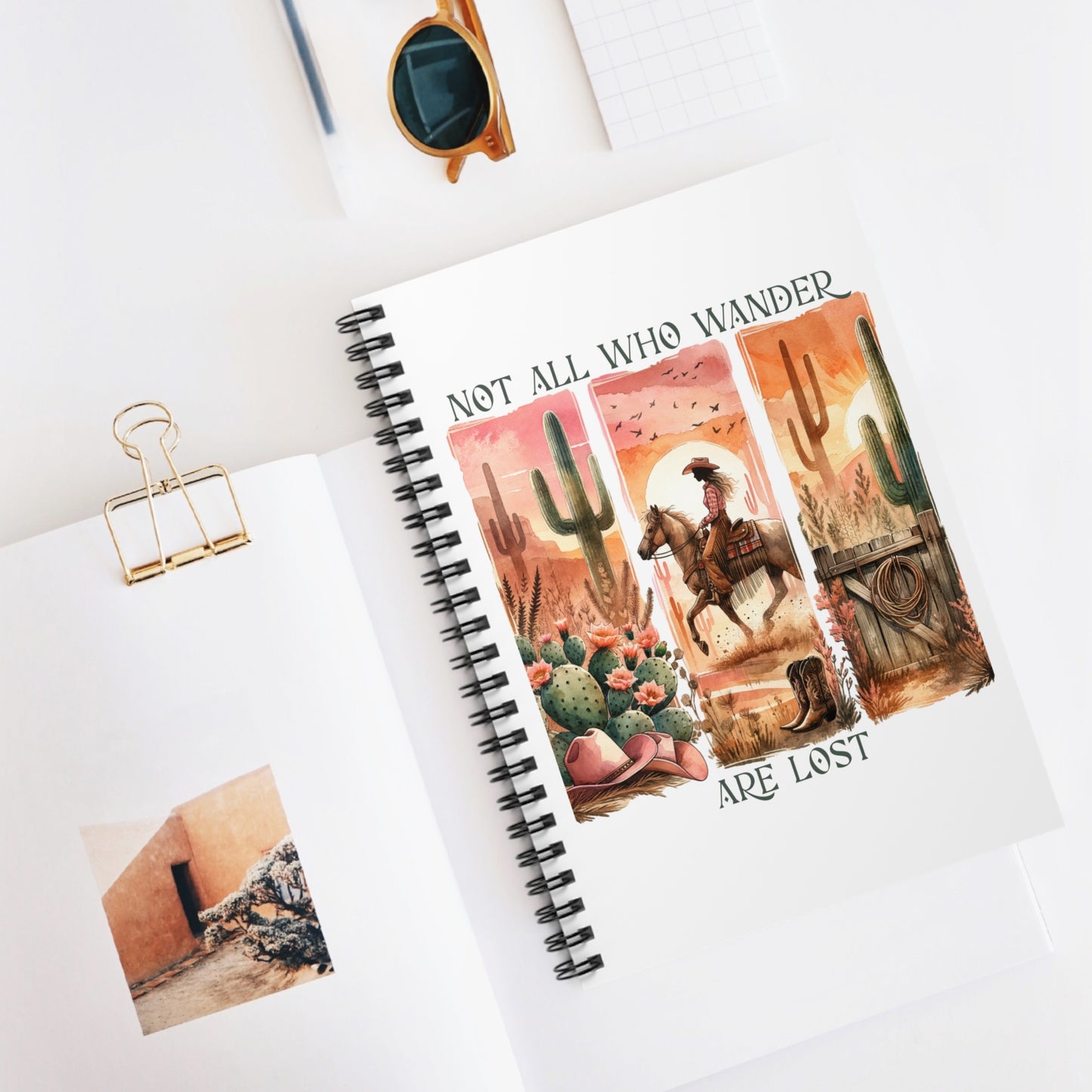 Not All Who Wander Are Lost Spiral Journal Notebook