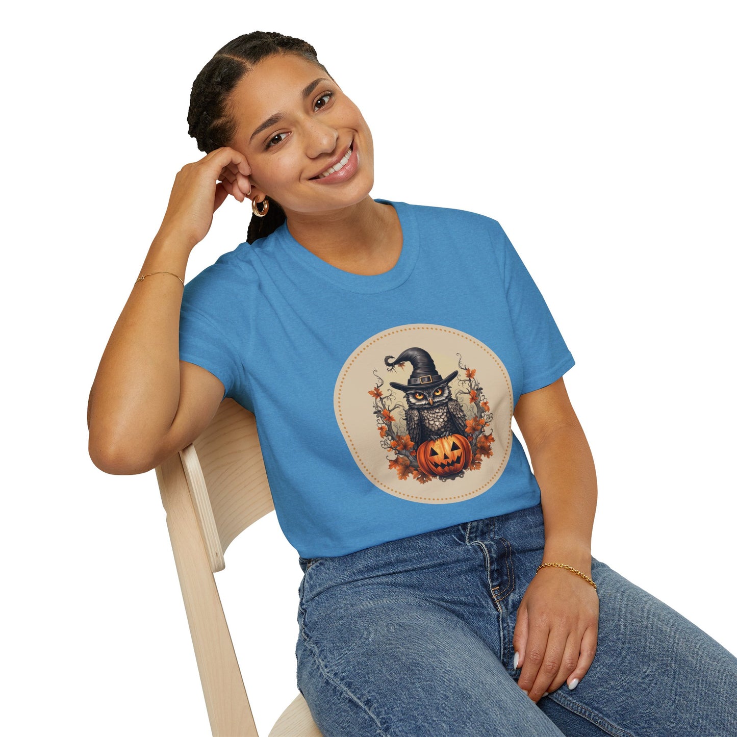 Halloween Owl Unisex Graphic T-Shirt