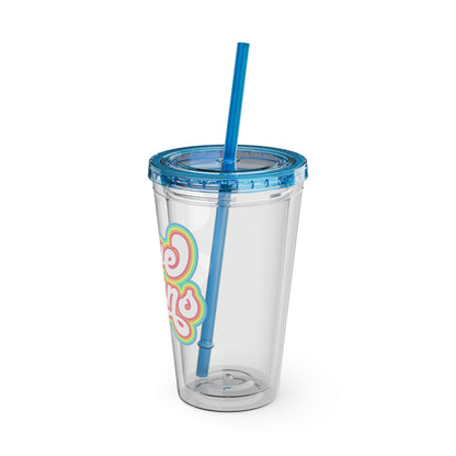Love Wins 16oz. Insulated Tumbler with Straw