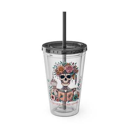F*ck Off I'm Reading 16oz Tumbler Cup with Straw