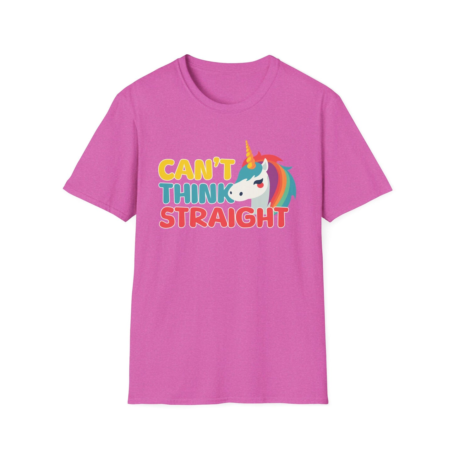 Unicorn Can't Think Straight Unisex Graphic T-Shirt