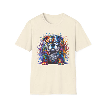 Colorful Bulldog Unisex Graphic Tee