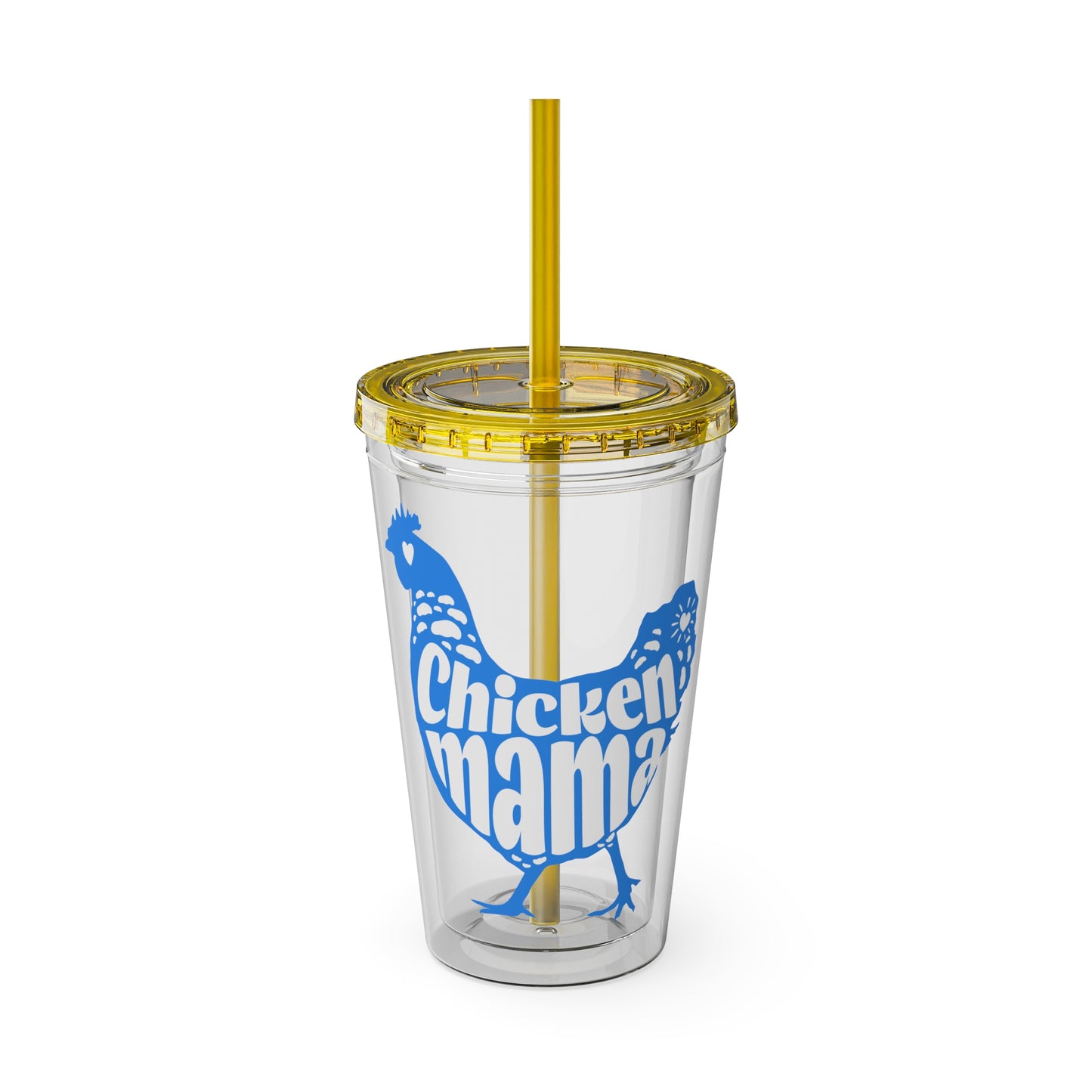 Chicken Mama 16oz Insulated Tumbler with Straw