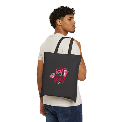 Icy & Spicy Cotton Canvas Tote Bag