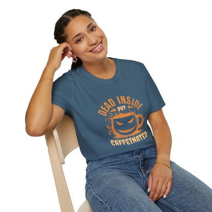 Dead Inside But Caffeinated Unisex Graphic T-Shirt