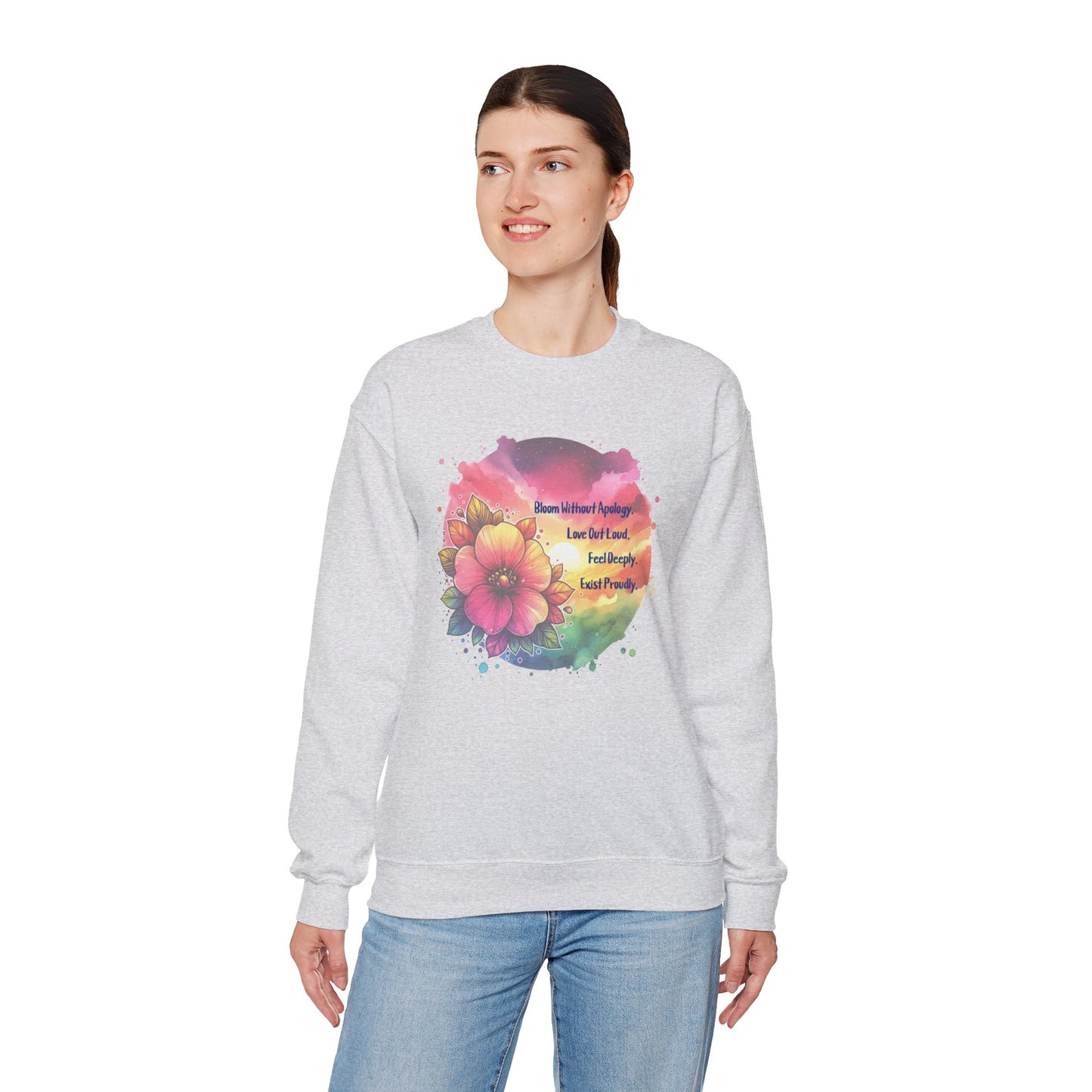 Bloom Without Apology Unisex Crewneck Sweatshirt