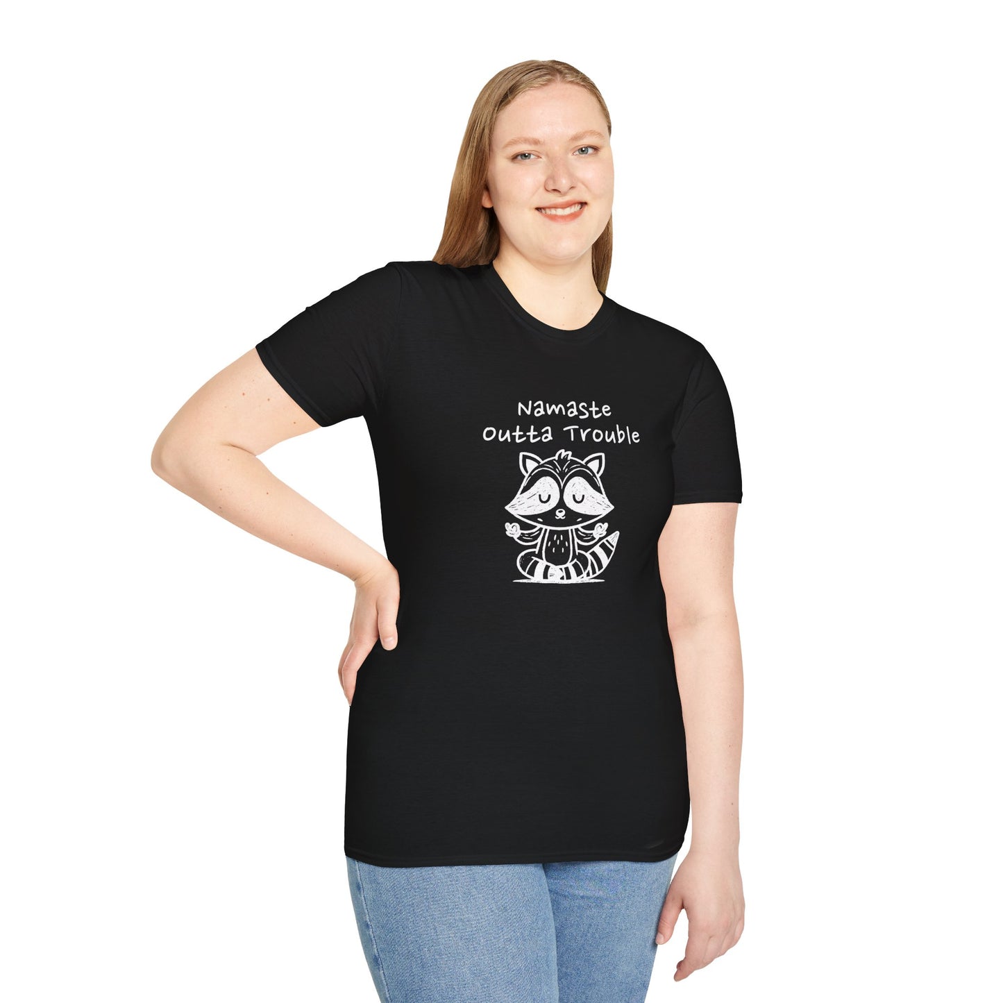 Namaste Outta Trouble Unisex Graphic T-Shirt