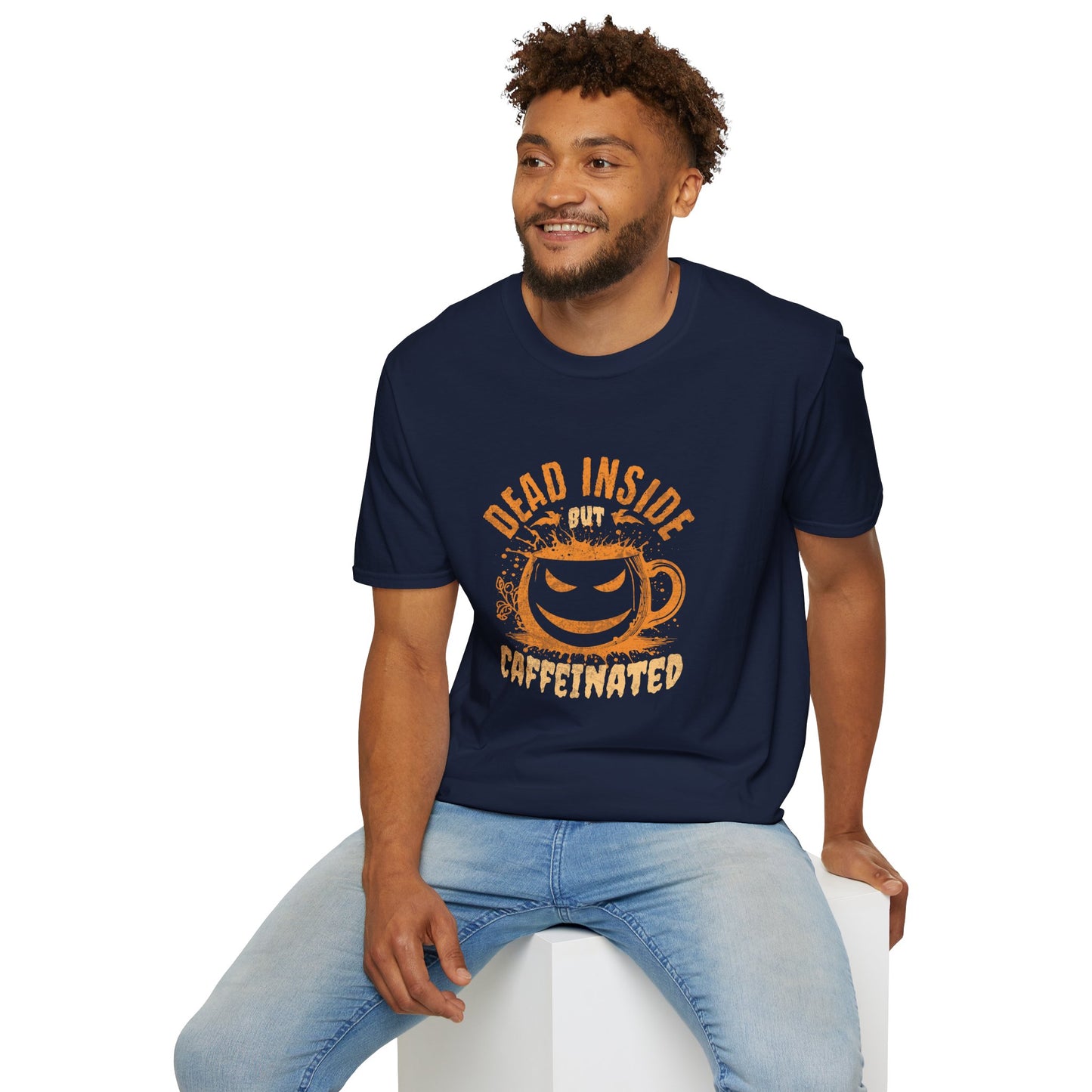 Dead Inside But Caffeinated Unisex Graphic T-Shirt