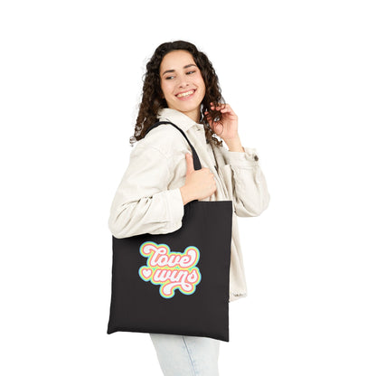 Love Wins Cotton Canvas Tote Bag