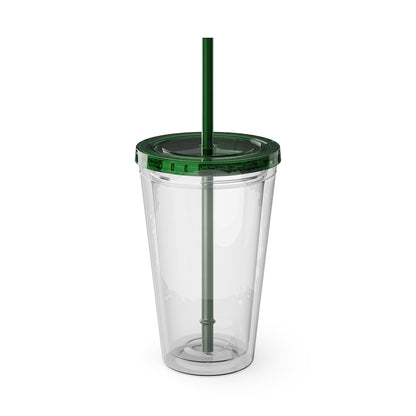 Bloom Without Apology 16oz. Insulated Tumbler with Straw