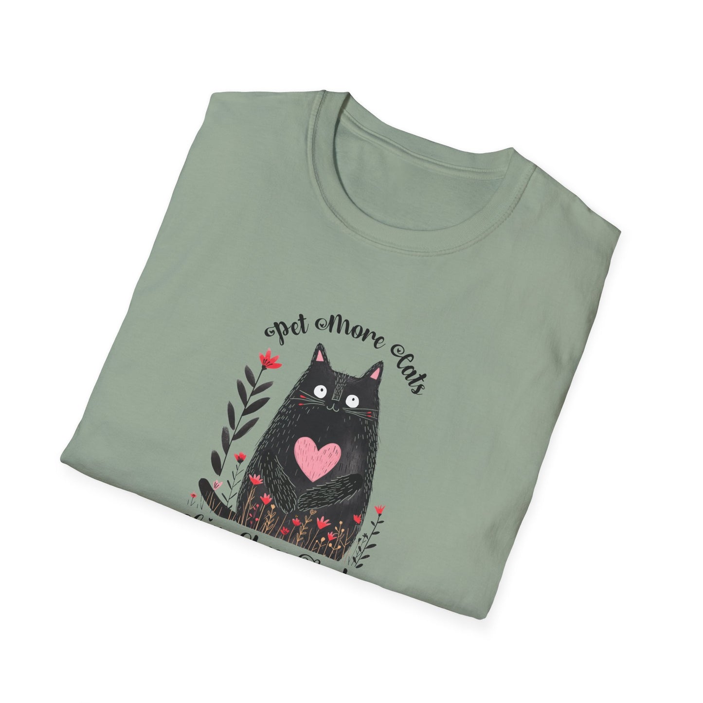 Pet More Cats Give Less F*cks Unisex T-Shirt