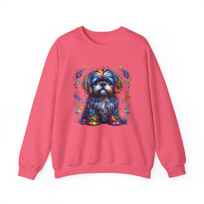 Colorful Shih Tzu Unisex Crewneck Sweatshirt