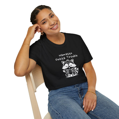 Namaste Outta Trouble Unisex Graphic T-Shirt