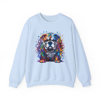 Colorful Bulldog Unisex Crewneck Sweatshirt