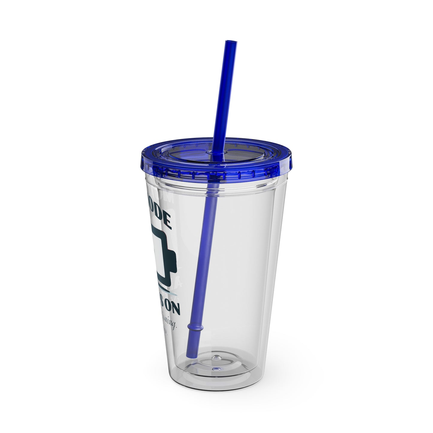 Mom Mode Always On 16oz Insulated Tumbler with Straw