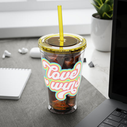 Love Wins 16oz. Insulated Tumbler with Straw