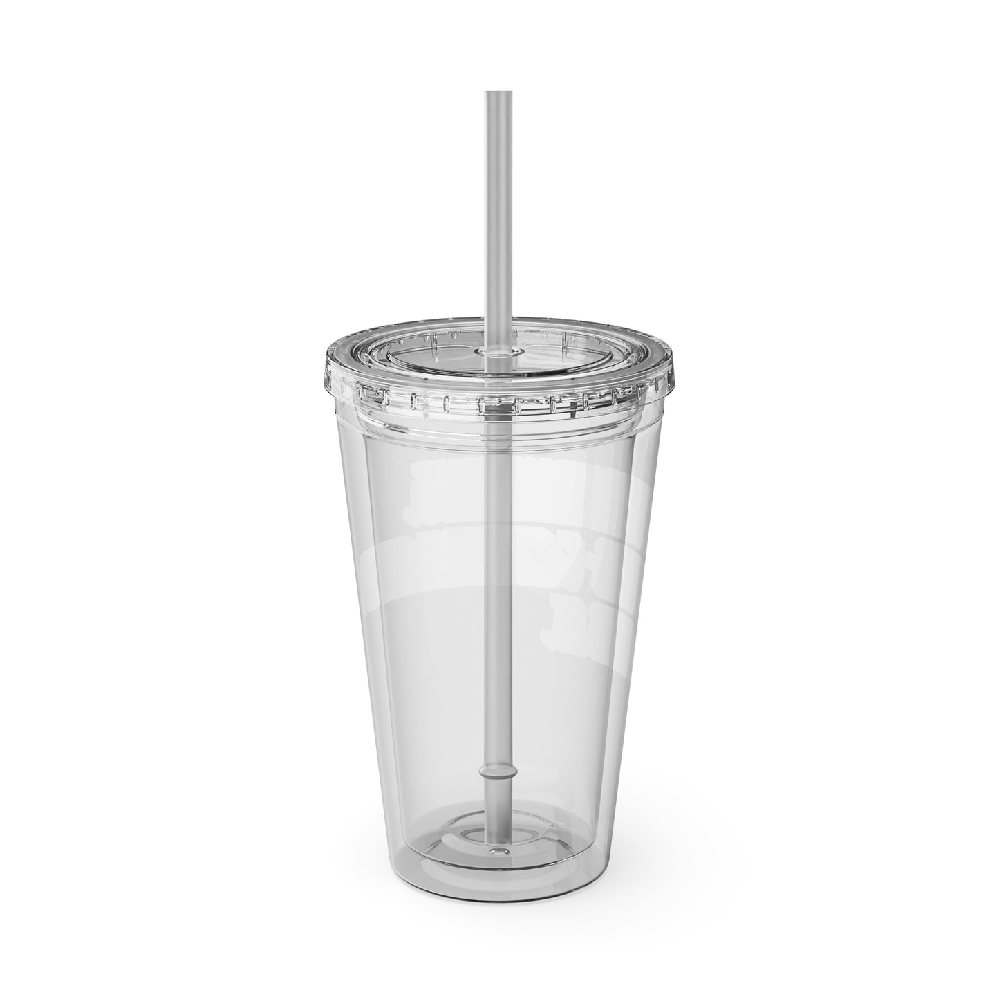 Overthinking. Overcaffeinated. Over It 16oz Insulated Tumbler with Straw