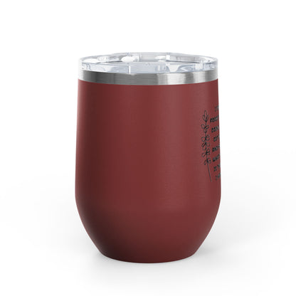 Scatterbrain 12oz Insulated Wine Tumbler