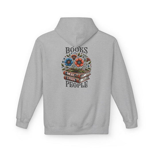 Books More Than People Unisex Hooded Sweatshirt