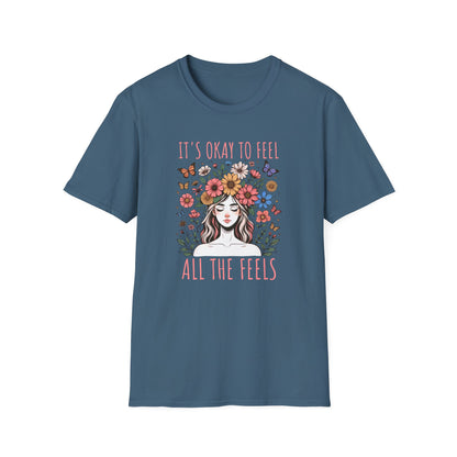 It's Okay to Feel All the Feels Unisex Graphic T-Shirt