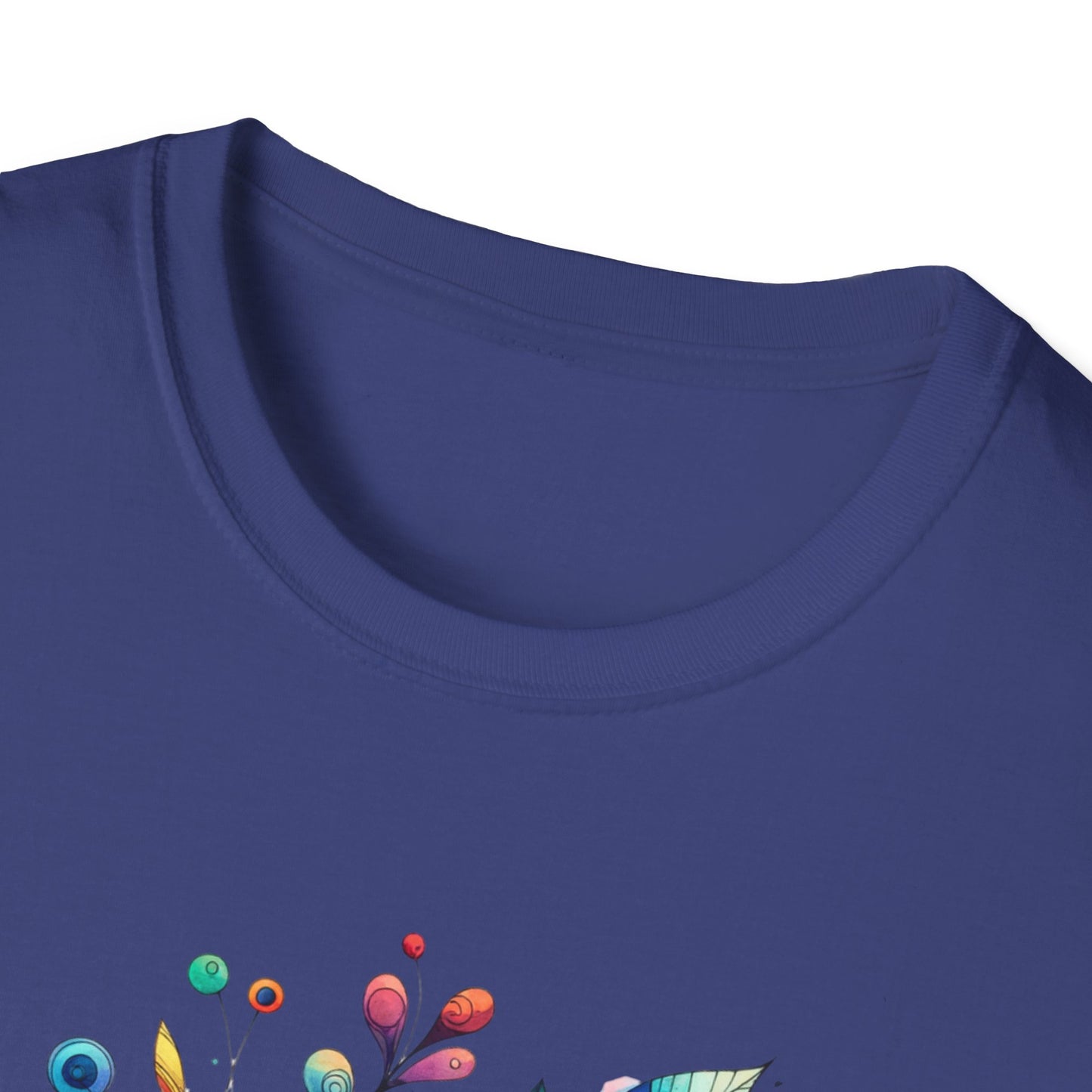 Rainbow Floral Explosion Unisex Graphic T-Shirt