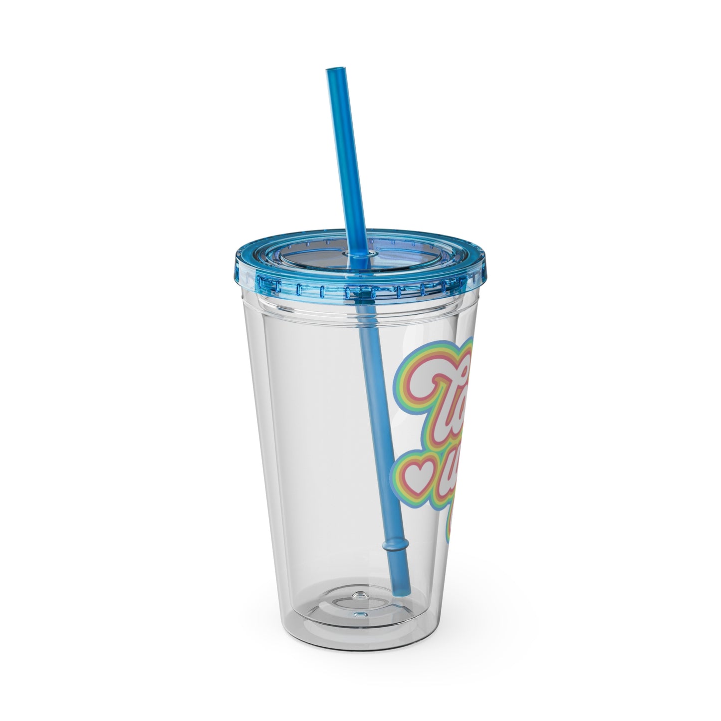 Love Wins 16oz. Insulated Tumbler with Straw