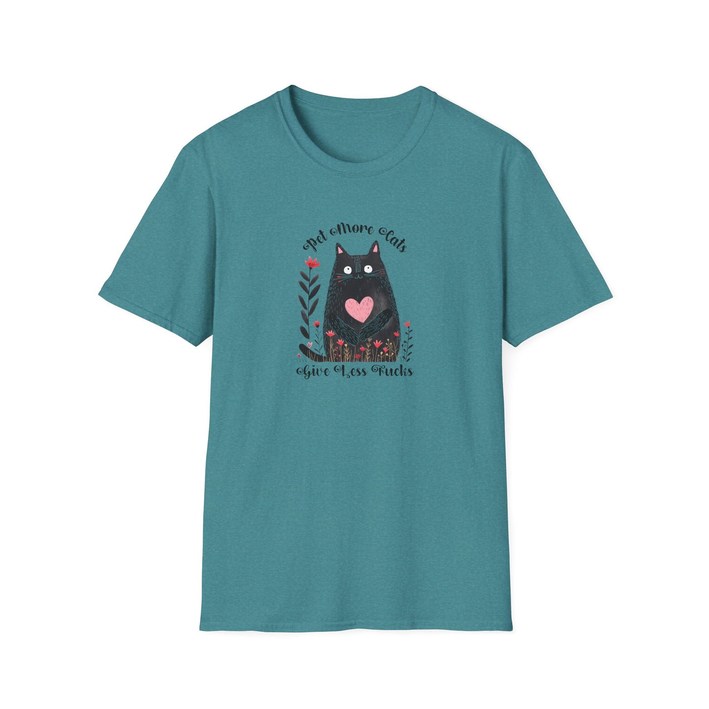 Pet More Cats Give Less F*cks Unisex T-Shirt