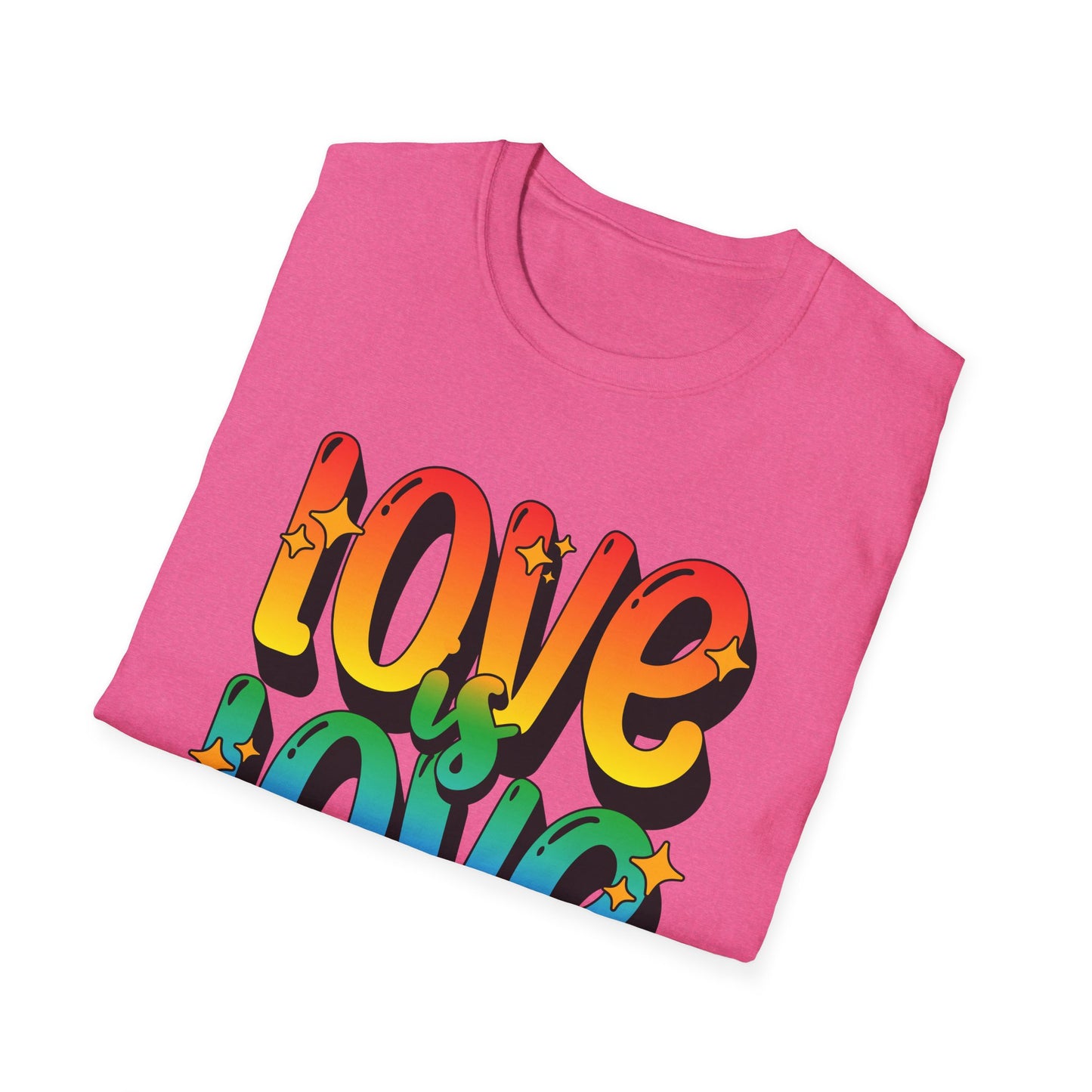 Love is Love Rainbow Unisex Graphic T-Shirt