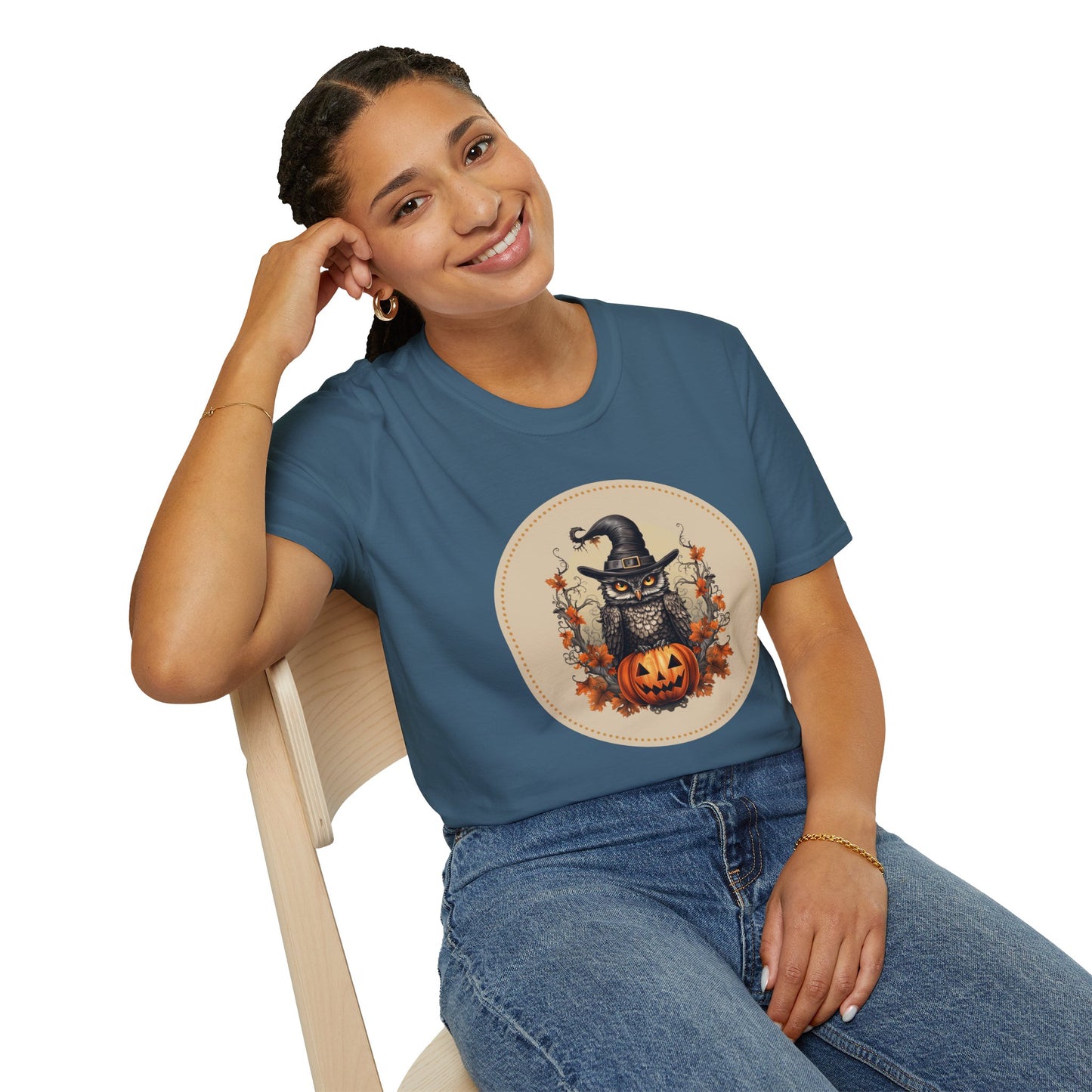 Halloween Owl Unisex Graphic T-Shirt
