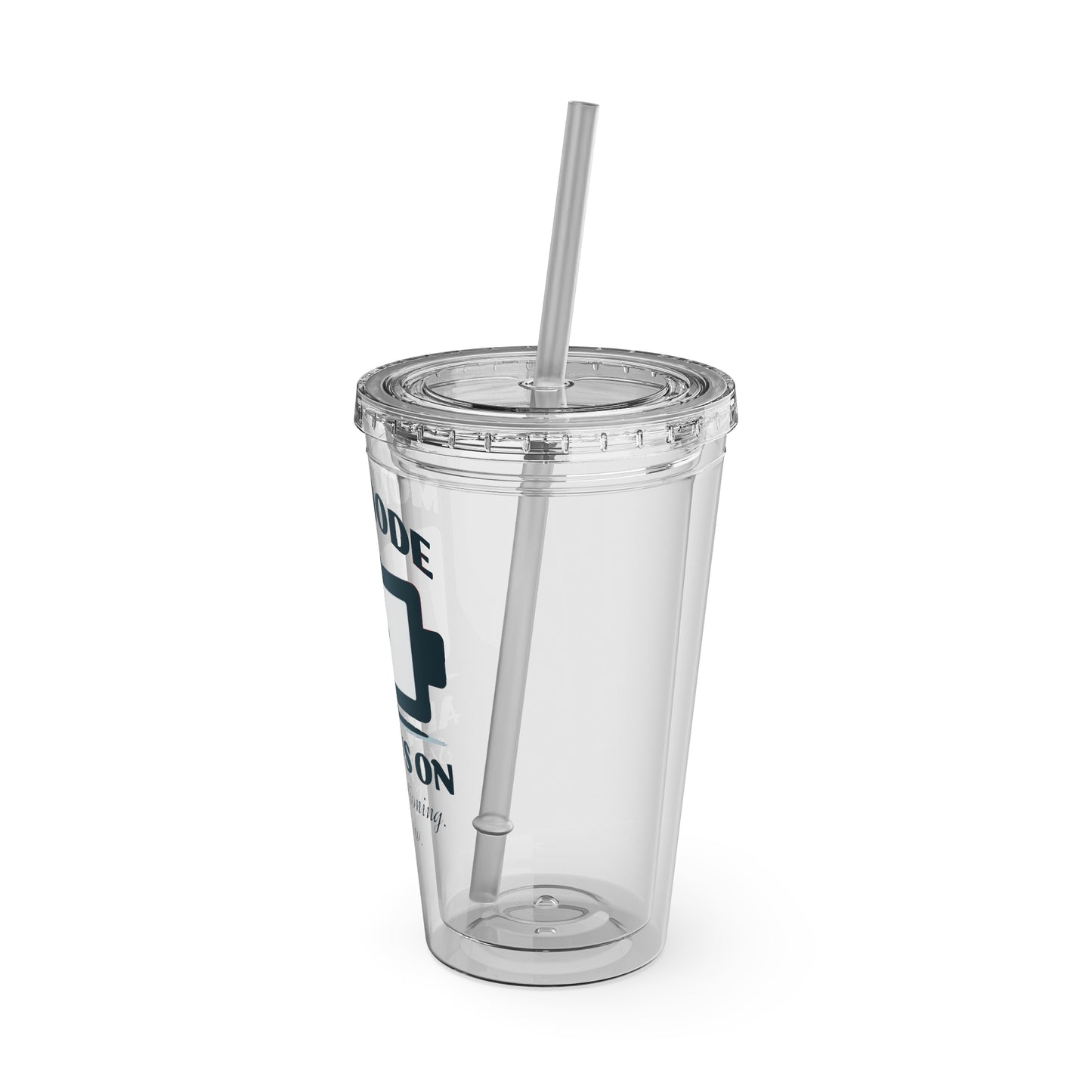 Mom Mode Always On 16oz Insulated Tumbler with Straw