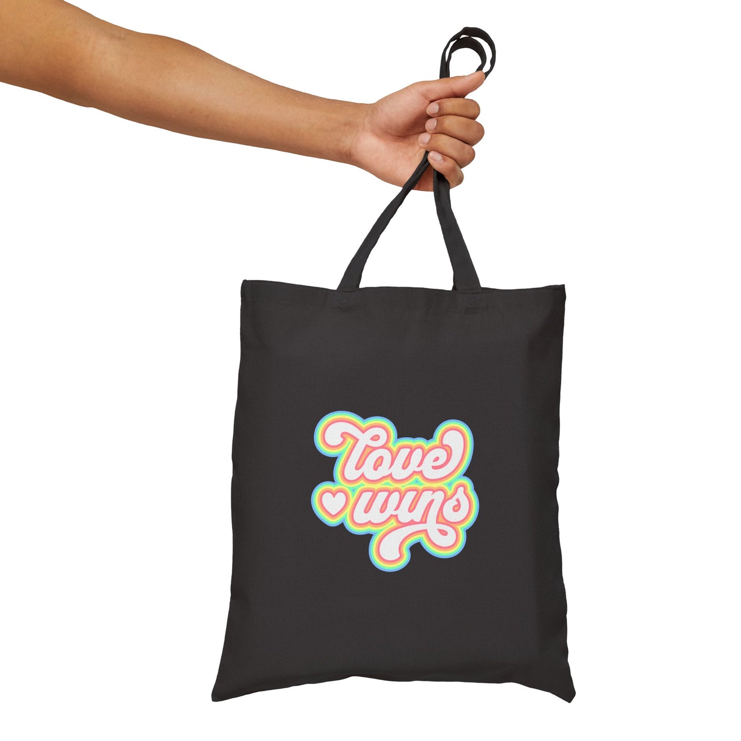 Love Wins Cotton Canvas Tote Bag