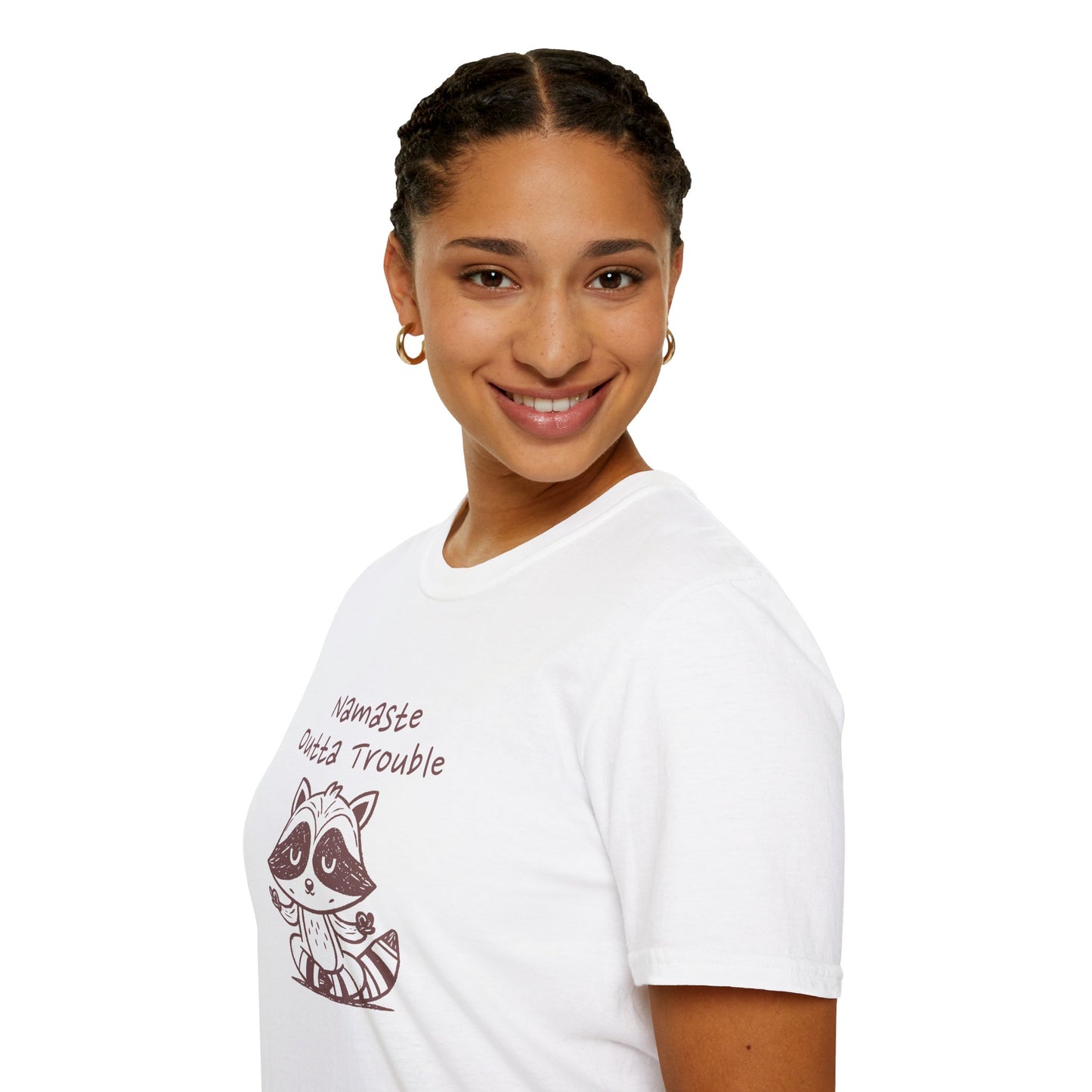 Namaste Outta Trouble Unisex Graphic T-Shirt