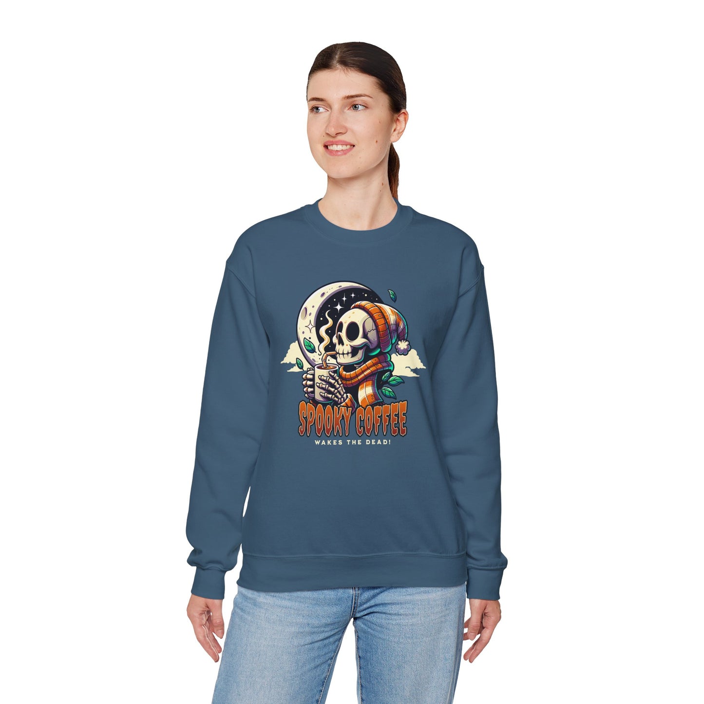 Spooky Coffee Crewneck Sweatshirt