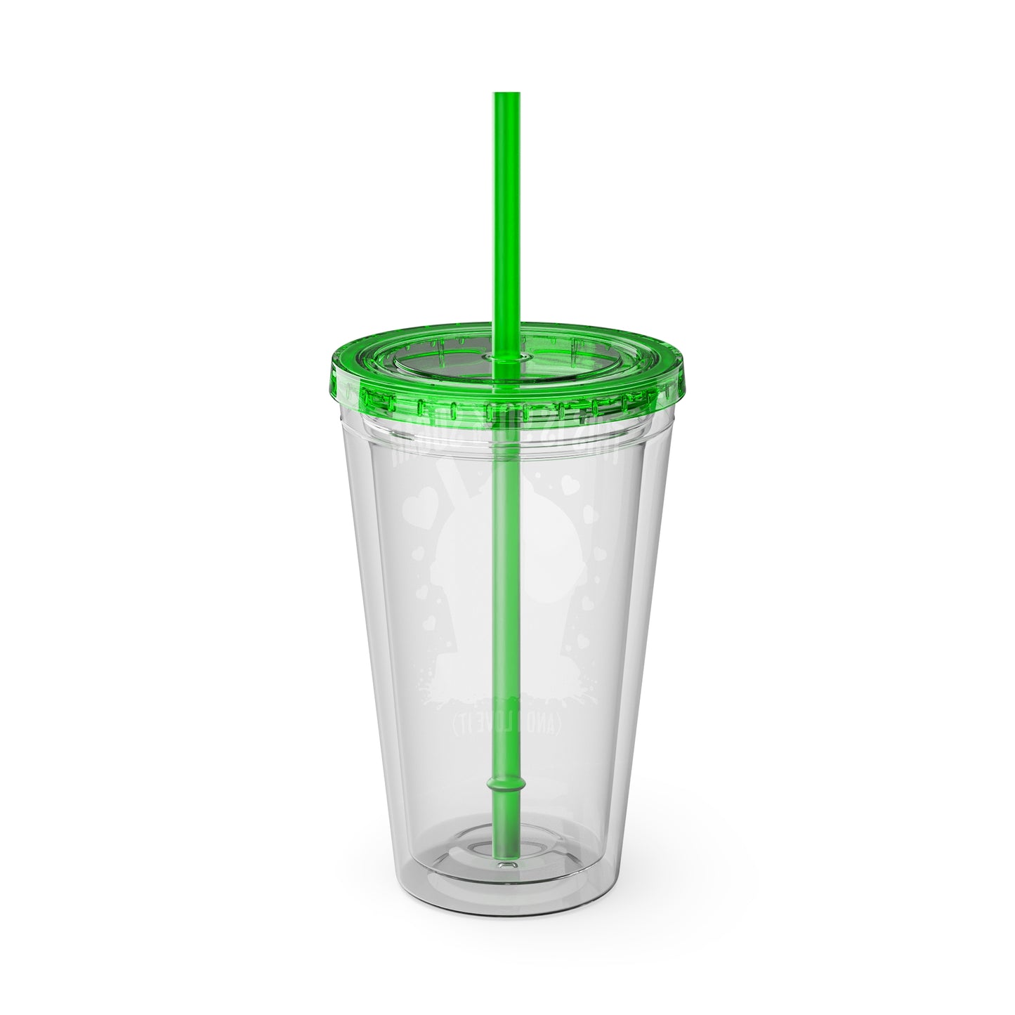 90% Sugar 16oz Insulated Tumbler with Straw