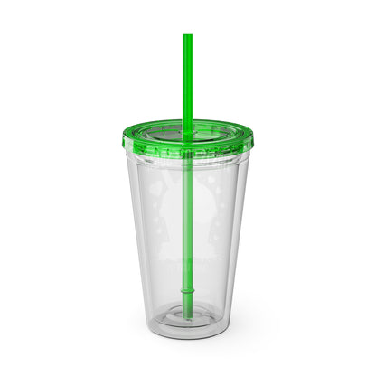 90% Sugar 16oz Insulated Tumbler with Straw