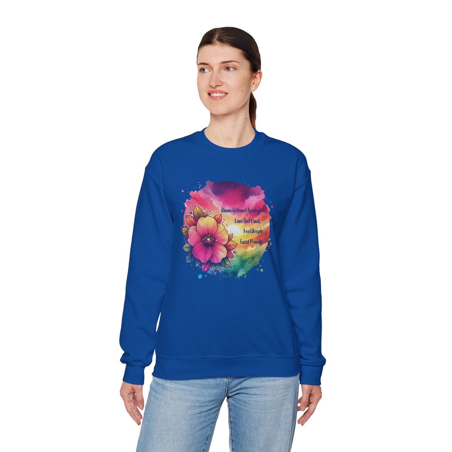 Bloom Without Apology Unisex Crewneck Sweatshirt