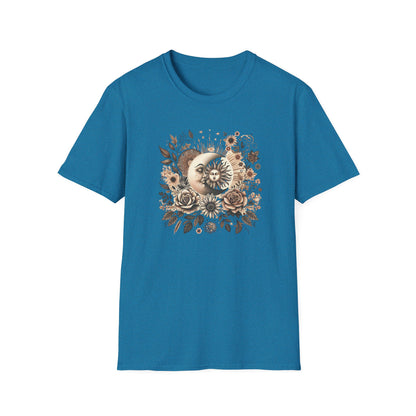 Boho Floral Moon Unisex Graphic T-Shirt